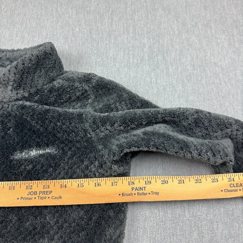 Columbia Jacket Girls Large 14-16 Gray Sherpa Fleece Full‎ Zip Fire Side Kids